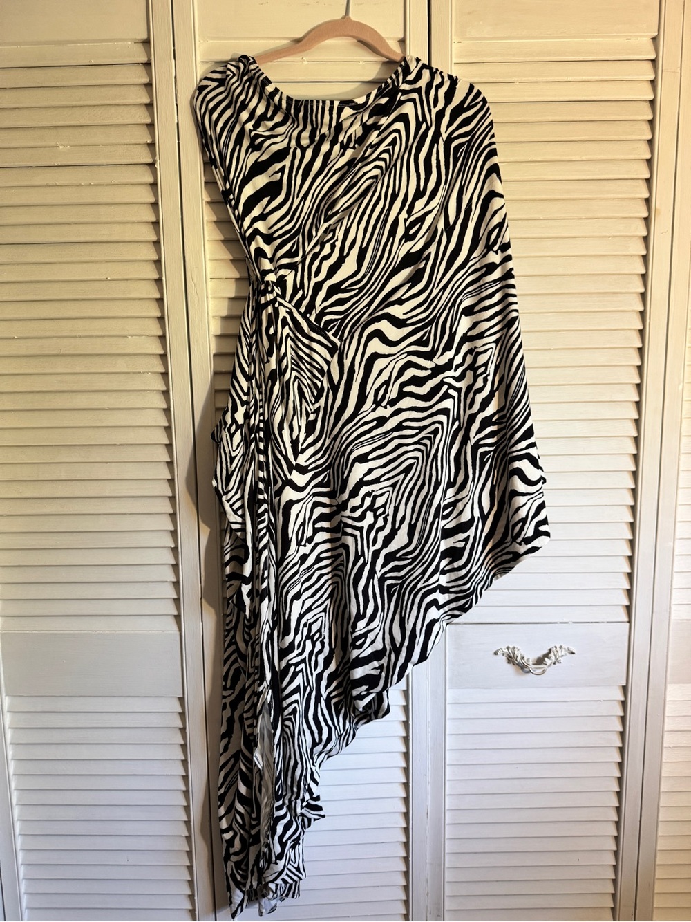Black & White Zebra Dress - Picture 2 of 2